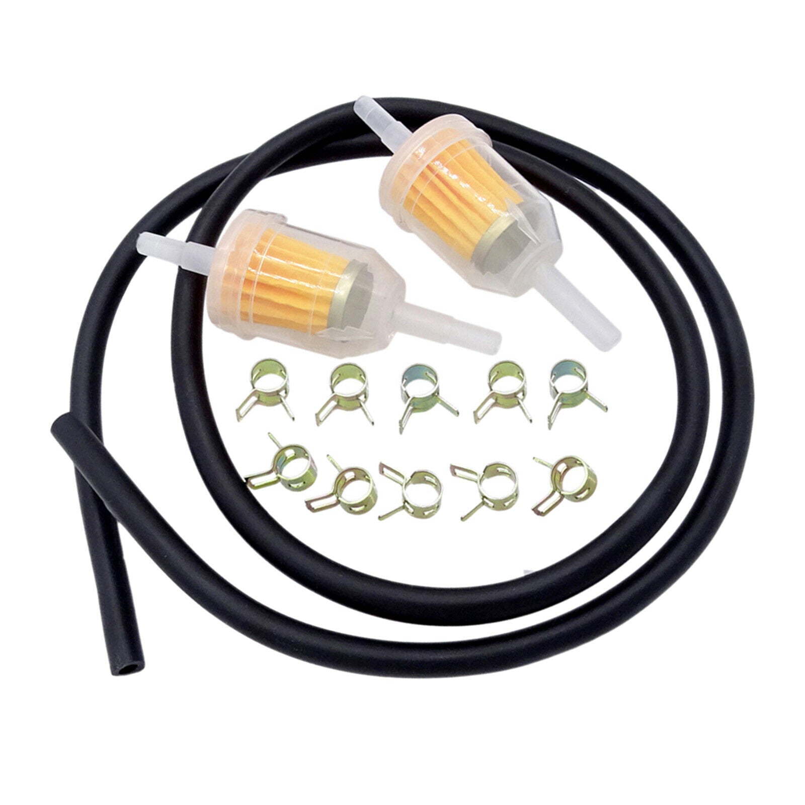Motorcycle Fuel Petrol Oil Line Fuel Filter 6-8MM 1/4" Pipe Set