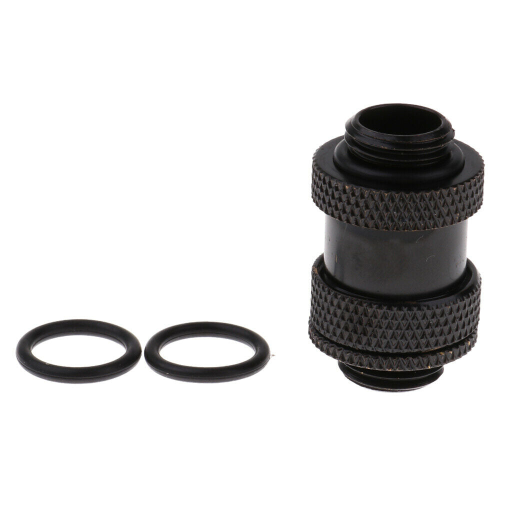 1 Pack Black G1 / 4 Compression SLI Expansion Joint Fittings Thread