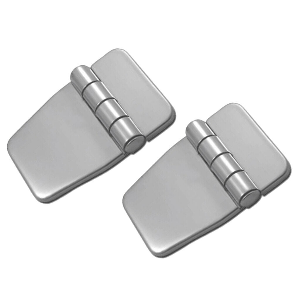 2Pcs Marine RV Stainless Strap Hinge Cabinet Door Gate Hinges Boat Hardware