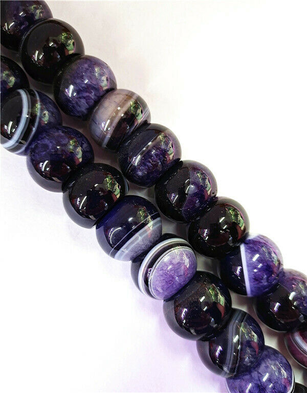 1 Strand 18x13mm Purple&Black Druzy Geode Agate Abacus Spacer Beads 15.5" HH8518