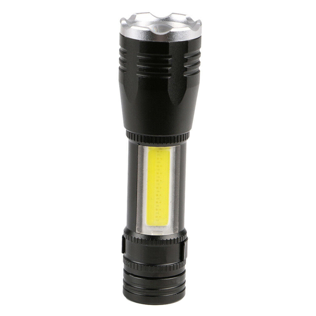 Mini Retractable Dimming Flashlight Outdoor Waterproof XPE COB Lighting