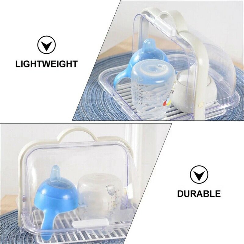 Milk Bottle Coffee Storage Box Portable Sealed Cleaning Box Bread Tableware A4D3