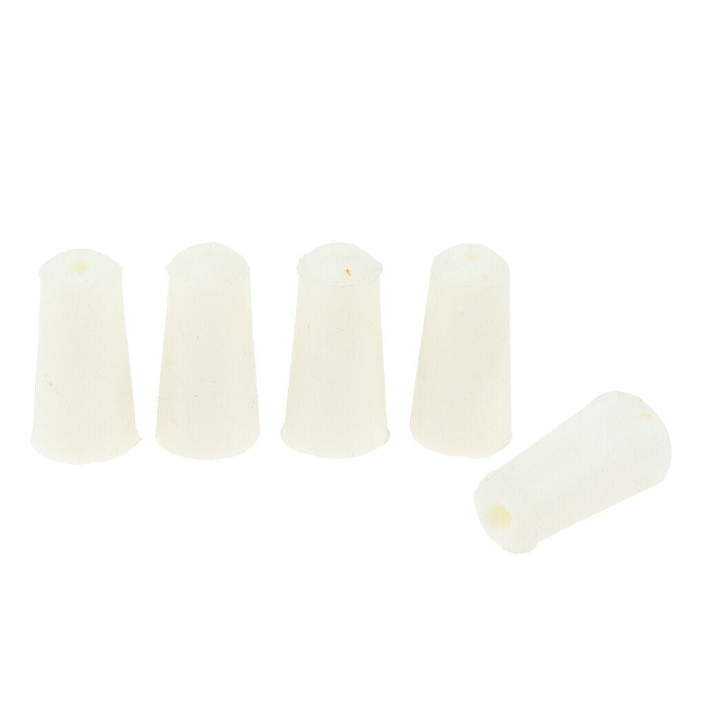 10 Pieces Silicone Test Tubes Stopper Drilled Bungs Caps 12-17mm/9-13mm
