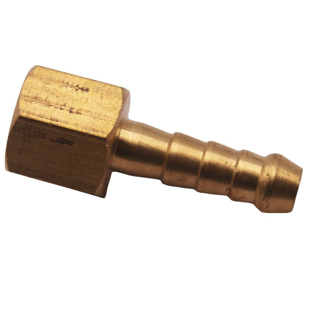 Brass 1/8'' Female NTP To 7mm Tail Baed Fitting for 1/8'' Hose ID