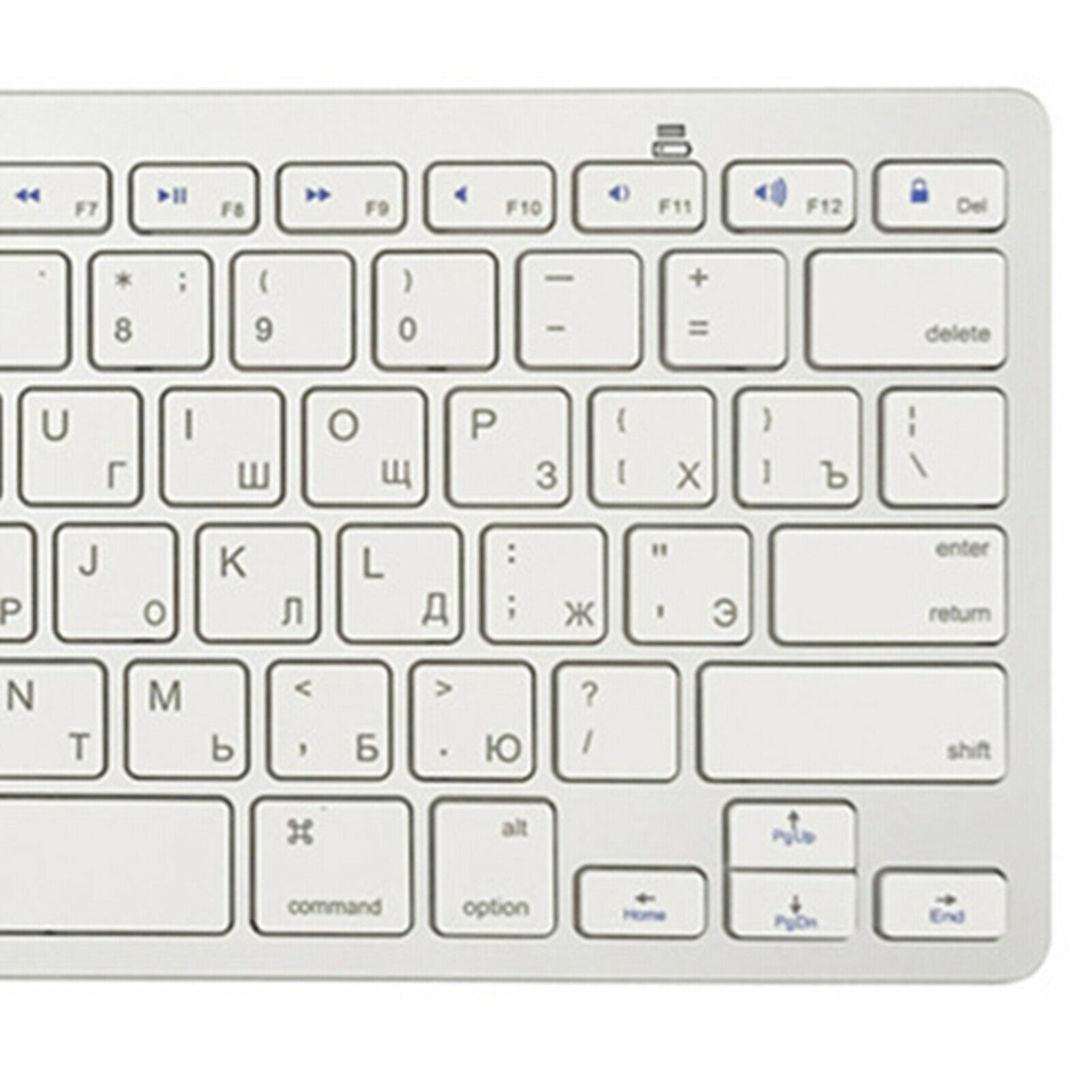 1x 78 Keys Wireless Bluetooth Keyboard Russian for Desktop Laptop Smartphone