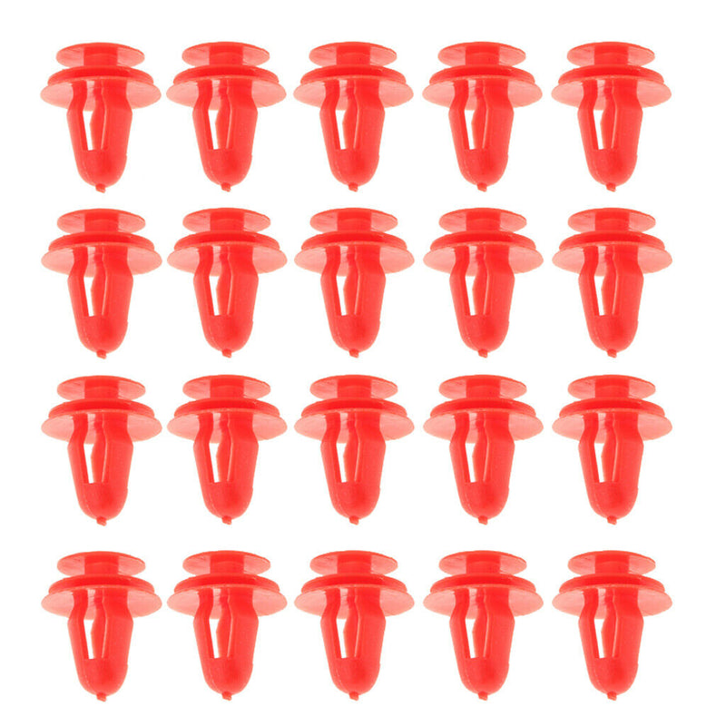 20x Nylon Clips for  Door Panel Retaining Clips Red Fasteners