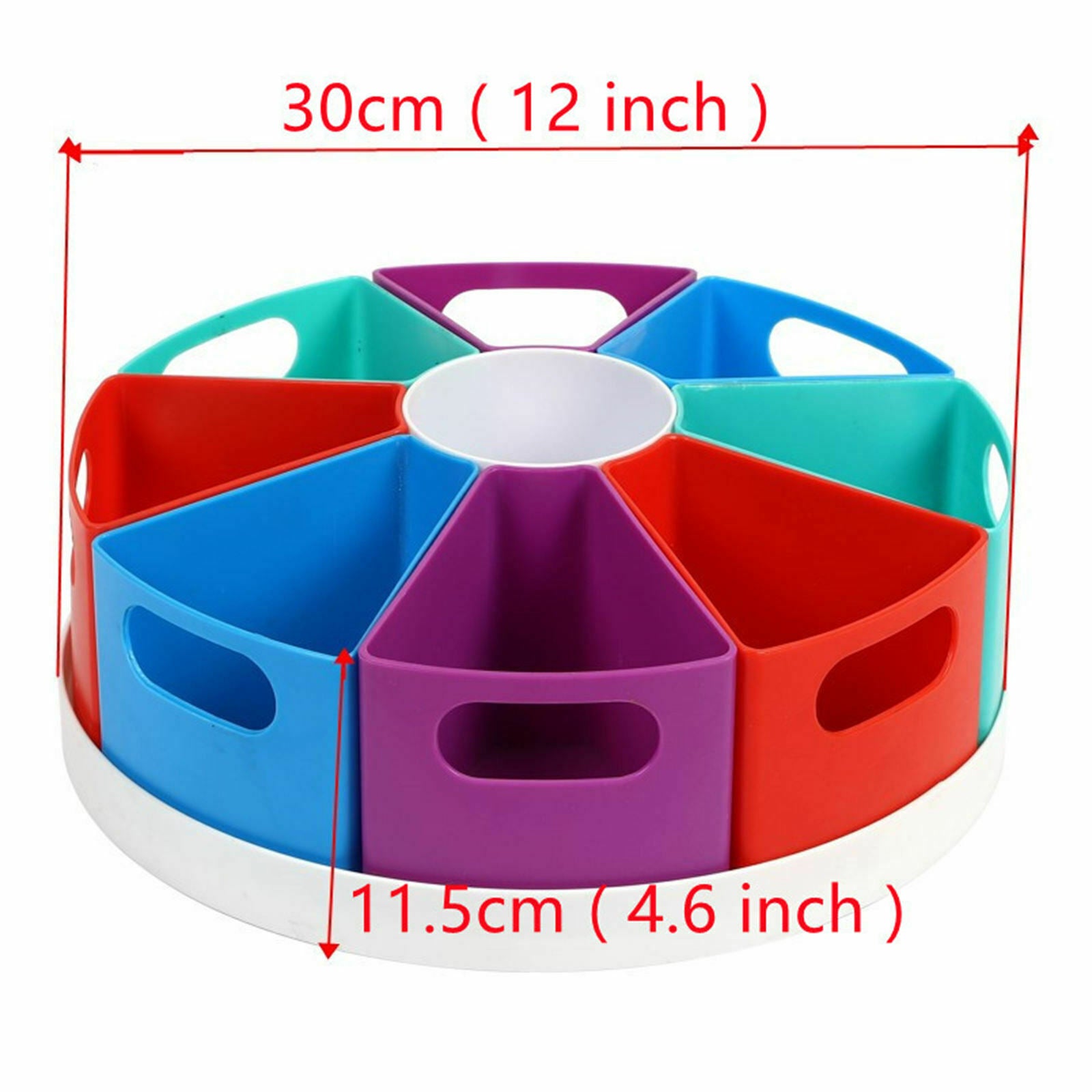 Pencil Holder Stationary Storage with 8 Compartments for Home Office Desktop