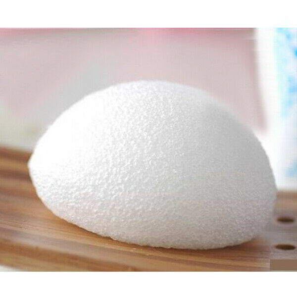 Natural Konjac Face Washing Cleansing Pad Sponge Cosmetic Washing Puff White