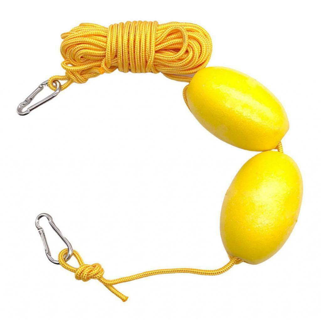 9m 30ft Kayak Tow Rope Boating Throw Anchor Line with Carabiners Accessories