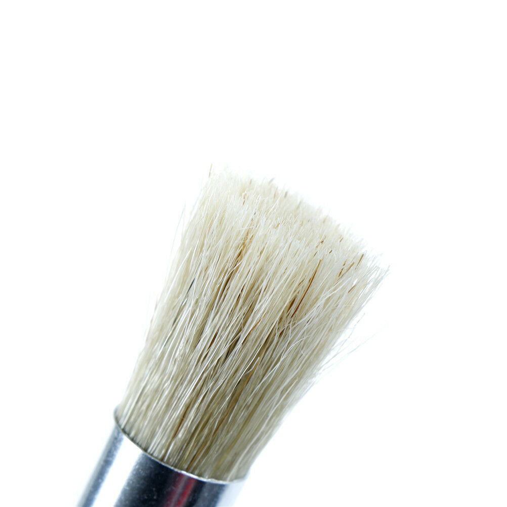 3Pcs Wooden Stencil Brush Hog Bristle Brushes Acrylic Watercolor Oil Pain.l8