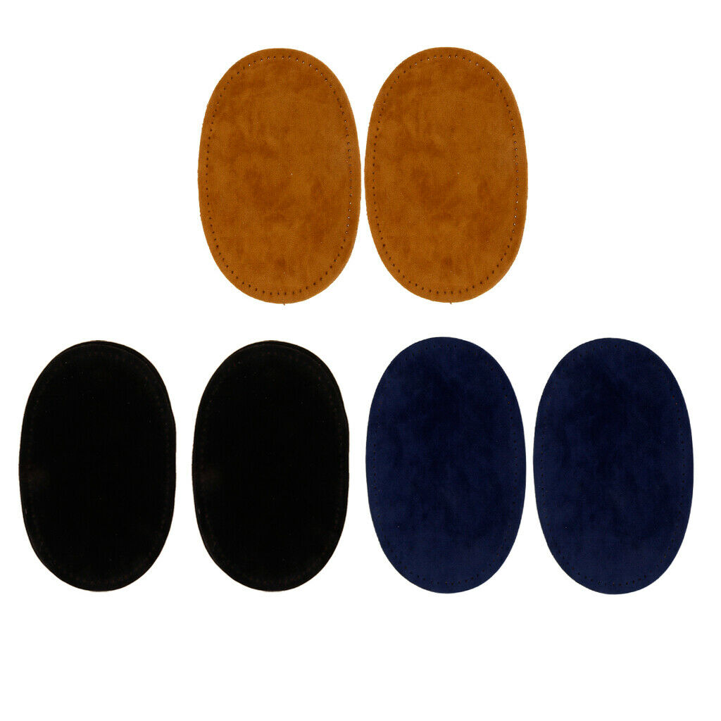 3 Pairs of Knee Patches Patches Oval Patch AppliquÃ©s for Elbows