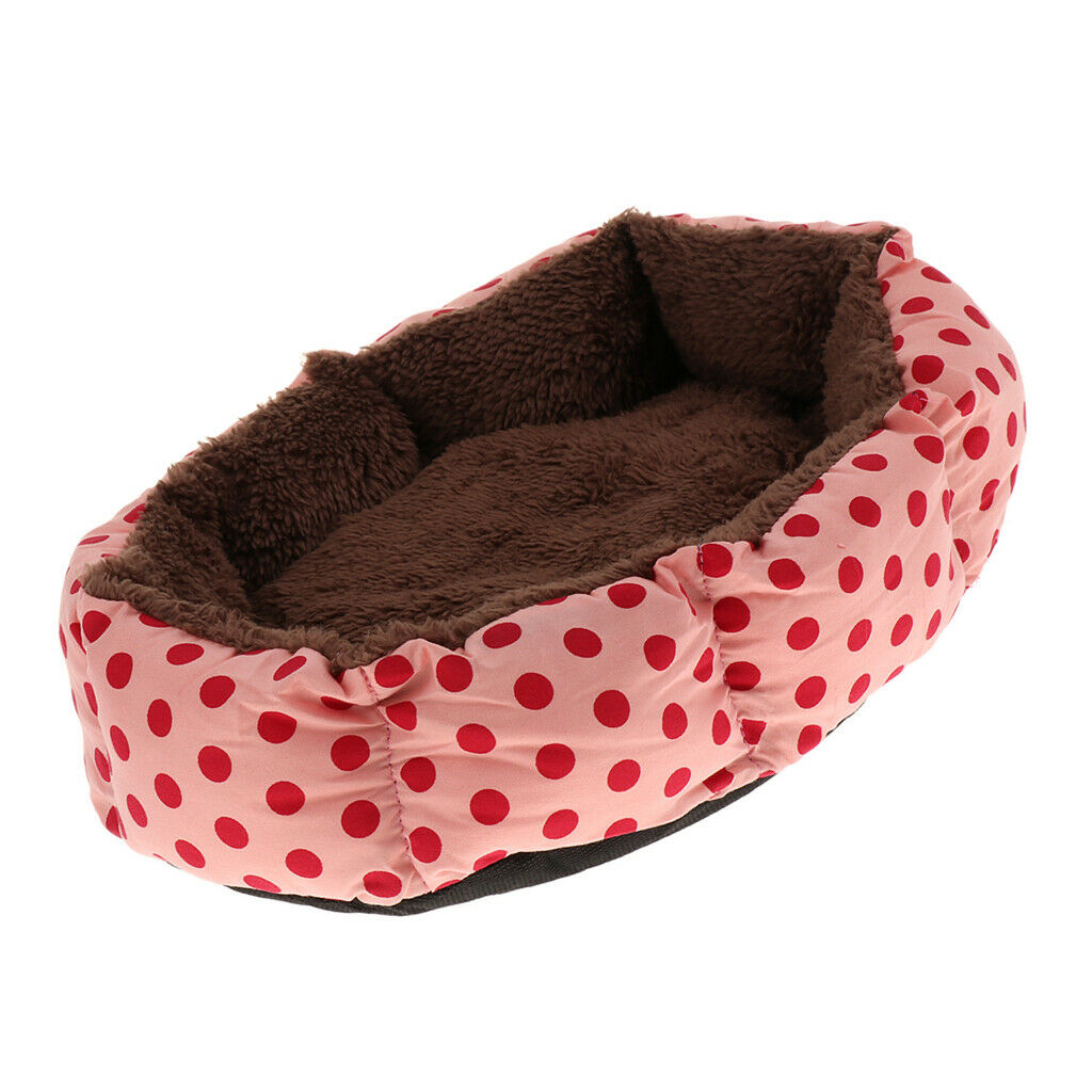 Soft Kitten Cat / Bed For Dogs Puppies Print Points Floor Mat For Pets Warm Nest