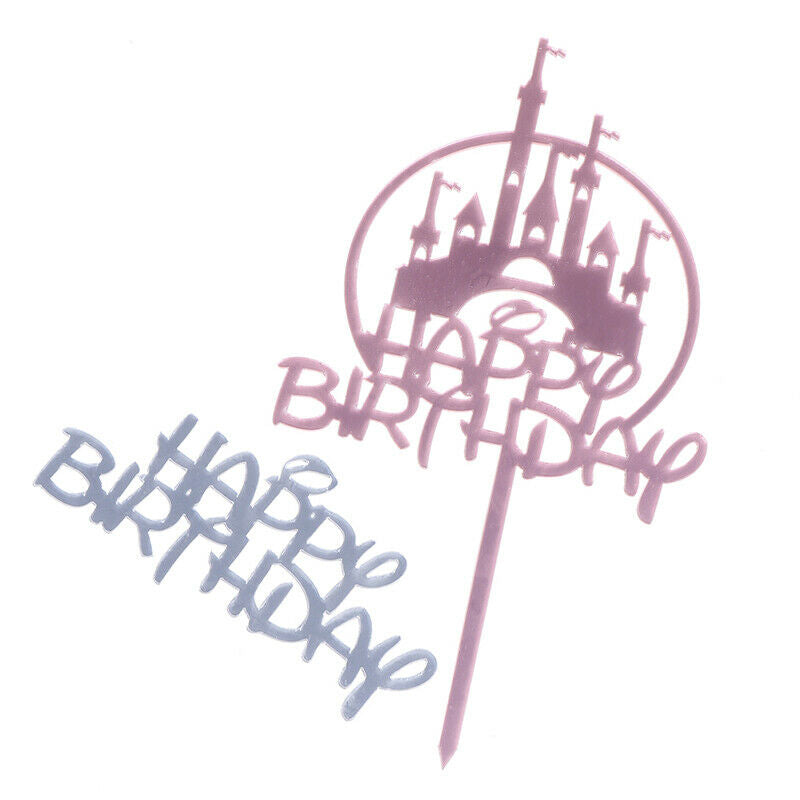 1PC Baking Cake Decor Acrylic Cake Topper Happy Party Birthday Cupcake To.l8