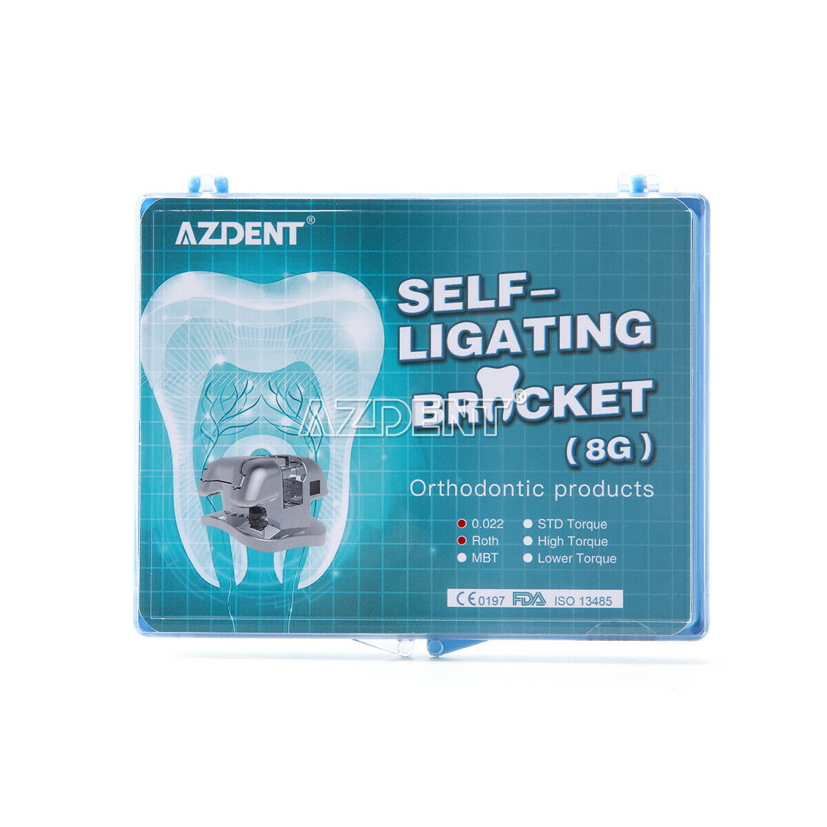 3X AZDENT Dental Orthodontic Self-Ligating Brackets Roth.022 Movable Hook 3 4 5
