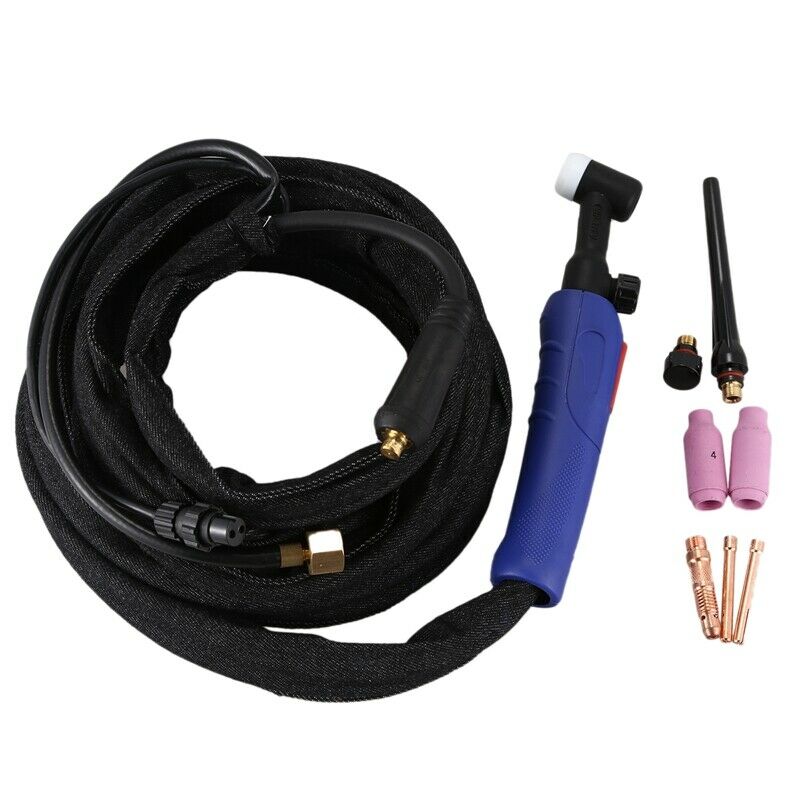 220A 3.7m Welding Gas Torch Kit WP-17FV Air-cooled Tig Welding Torch with FlexN7