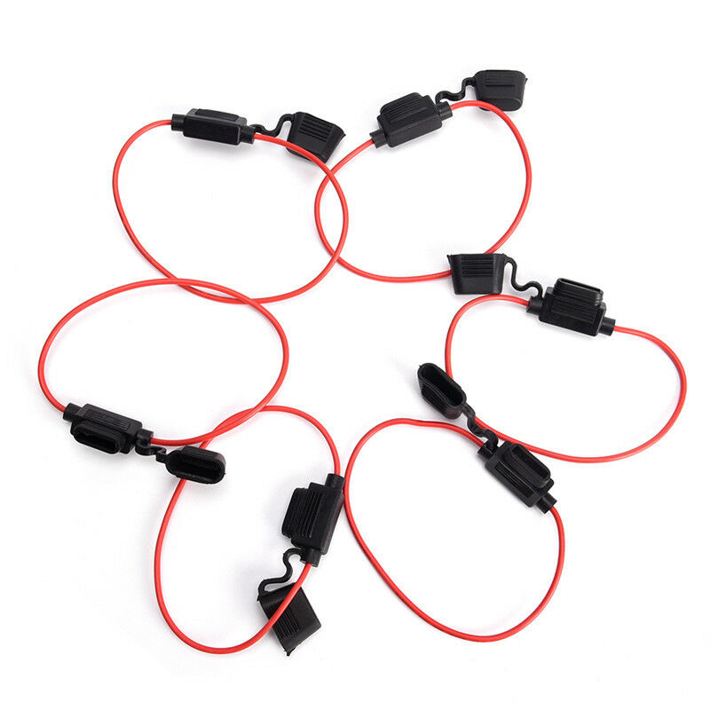 5x 30A 6V-36V Mini Waterproof Amp In Zine Stanard Blade Type Fuse Holder Auto Fx