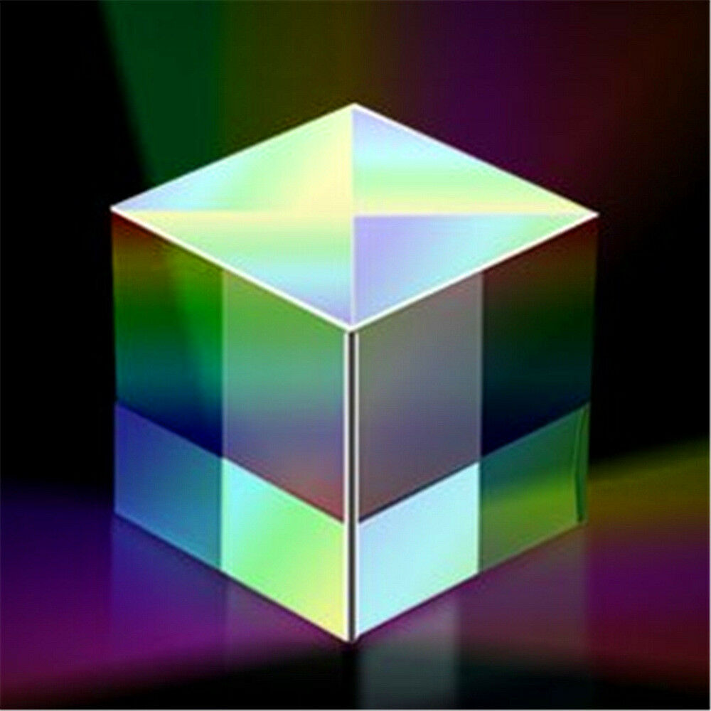 1 Pc 2.5*2.5*2.5cm Cube Defective Cross Dichroic Prism RGB Combiner Splitter