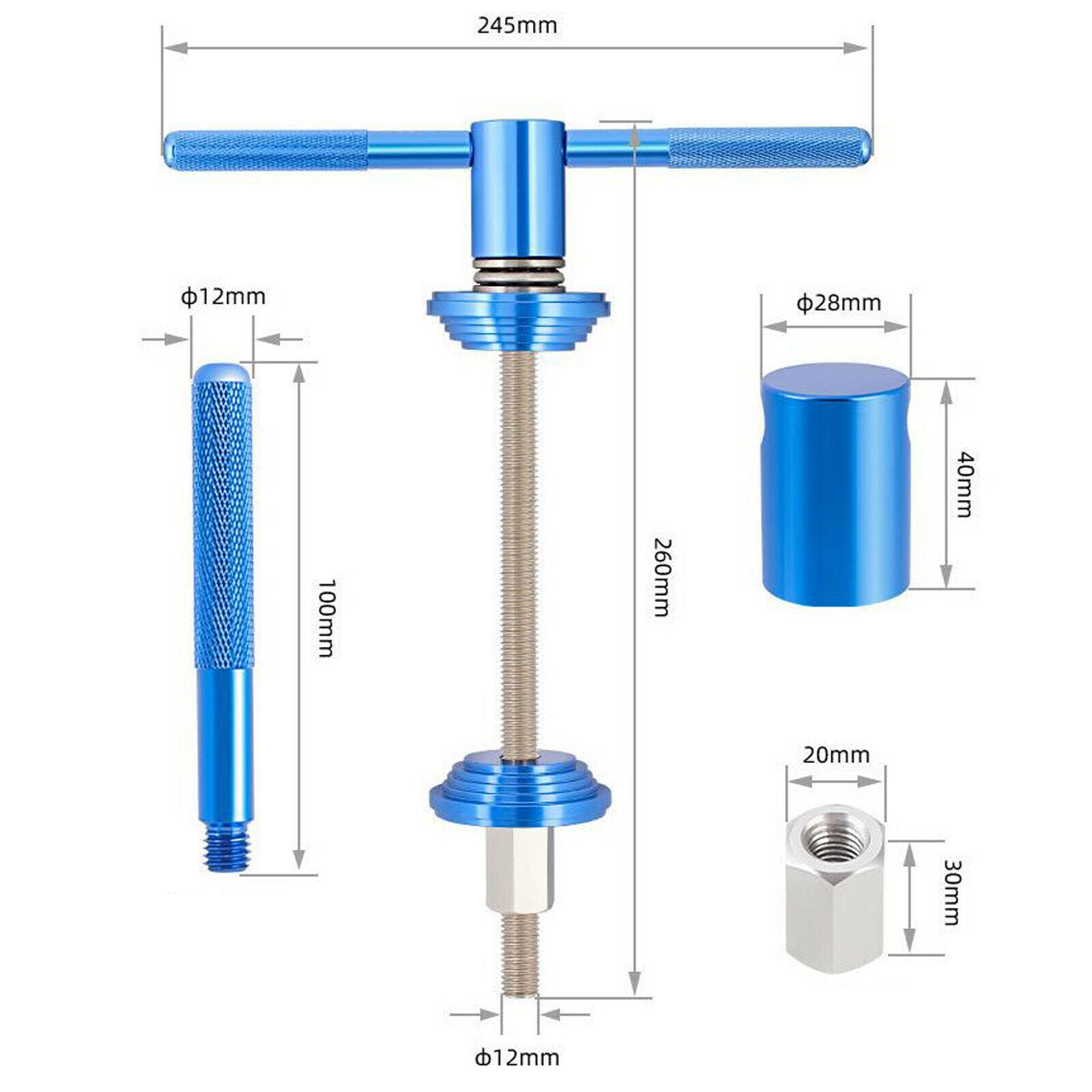 Bottom Bracket Bike Headset Press-in Tool Aluminum Alloy for Bicycle Repair