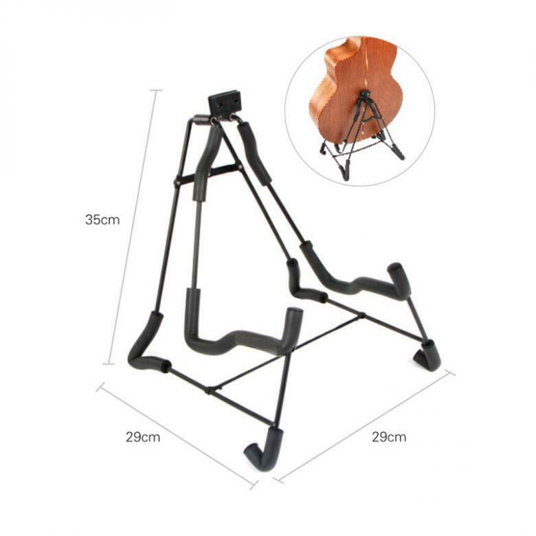 Guitar Stand Aluminum Alloy Folding Concise Style Soft Sponge Steel Frame Holder