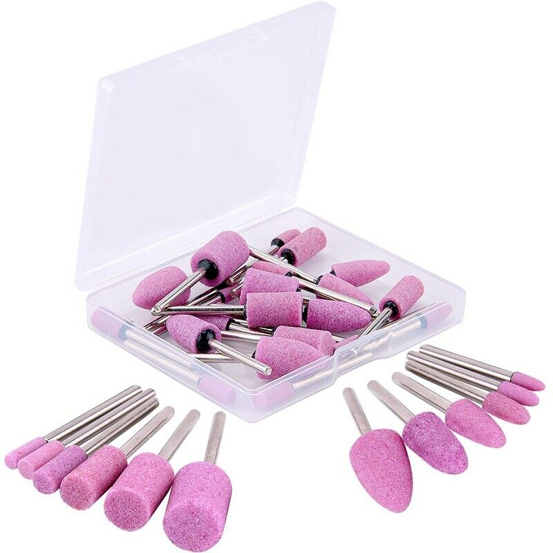 72 Pcs Mounted Points Abrasive Stone Heads Set 6 Sizes Grinding Wheel Bits forL1