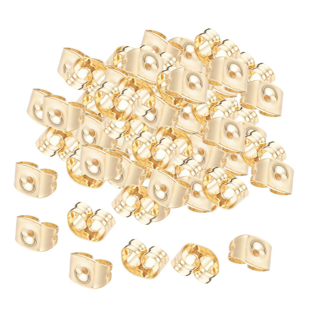 100pcs Charming Golden Ear Plug Lady Decor Party Jewelry Jewelry Making
