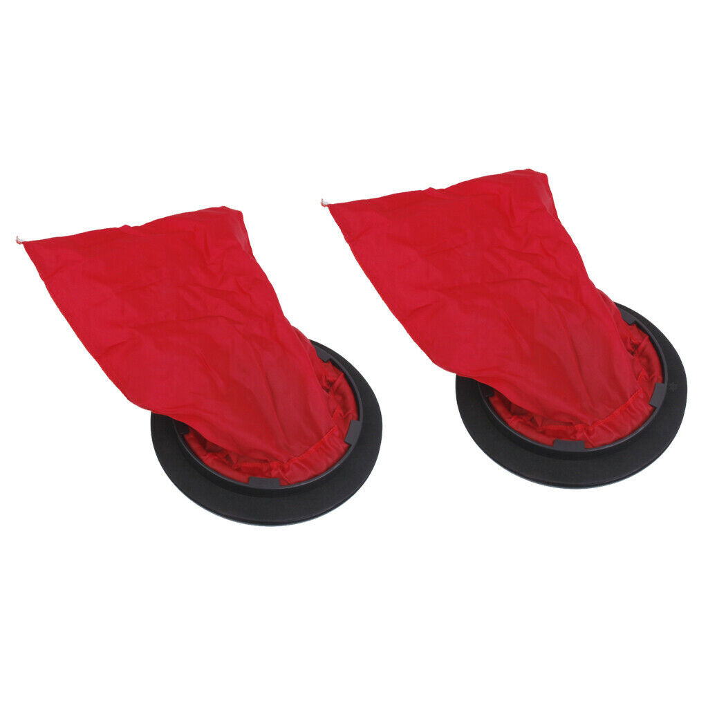 2pcs 6 Inch Pull Out Hatch Cover Deck Plate & Waterproof Bag For Kayak Canoe
