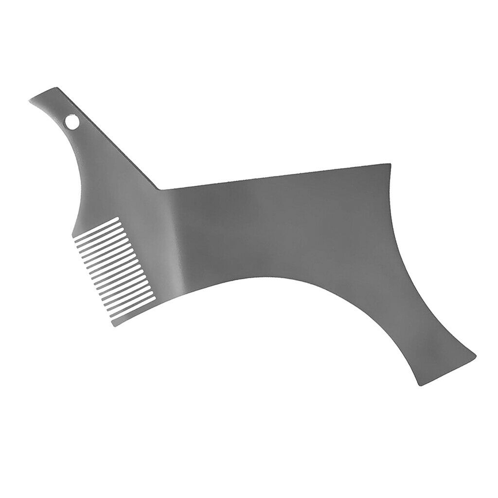 Beard Shaping Ruler Shaper Moustache Beard Trim Comb Barber Shaving Tool