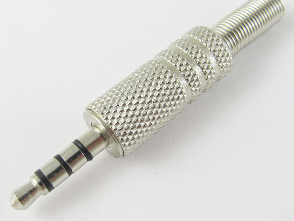 5pcs NEW 3.5mm 1/8" 4 pole Audio Video Connector Plug Nickel Plated