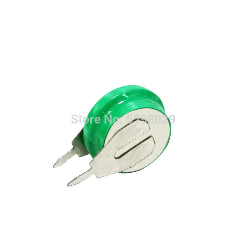 5pcs Button Coin Cell 1.2V 40mAh Ni-MH Rechargeable Battery With Solder Pins (L