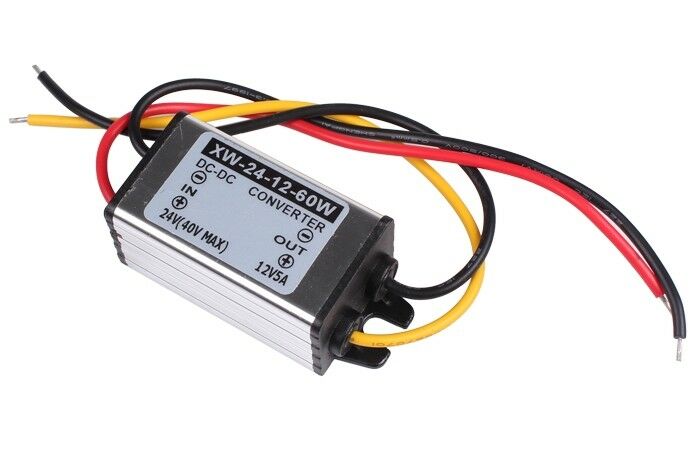 Car Power Supply Waterproof 24V(14-40V) To 12V 5A 60W DC/DC Converter Regulator