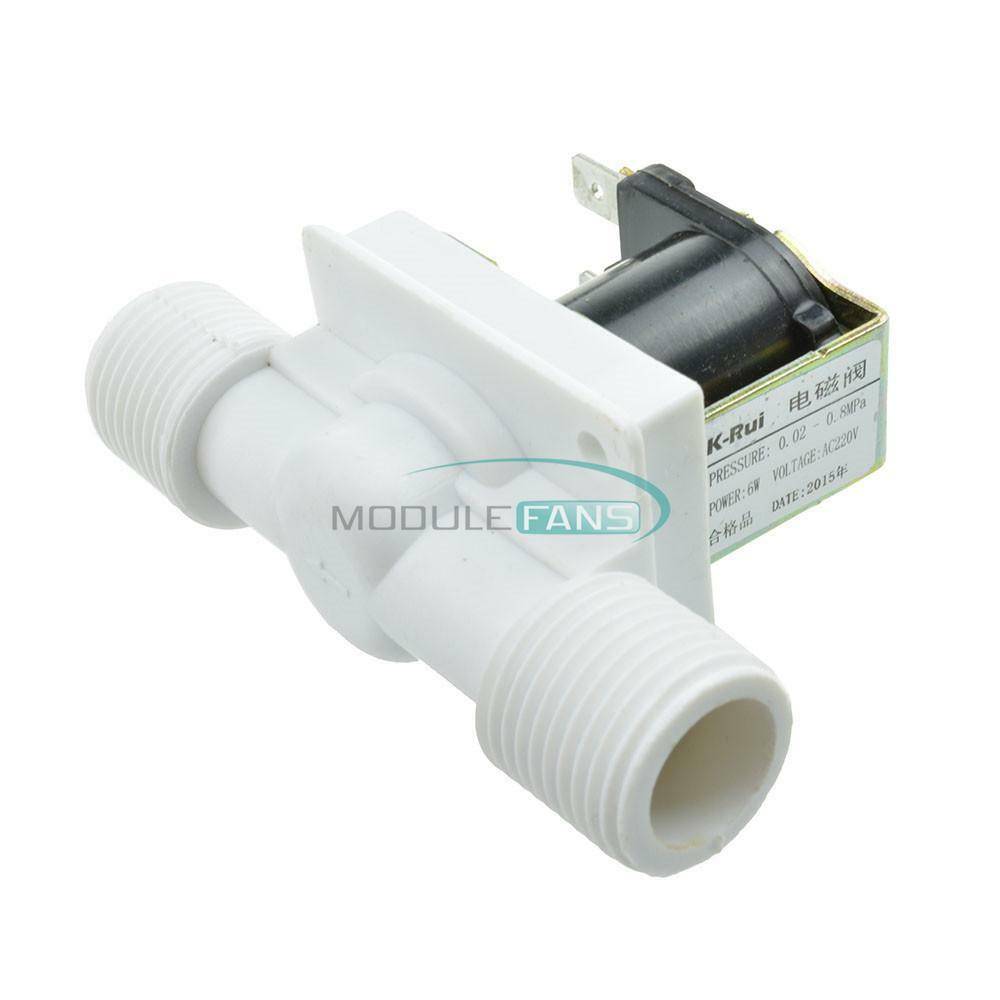 1/2" AC220V N/C Magnetic Electric Solenoid Valve Water Air Inlet Flow Switch New