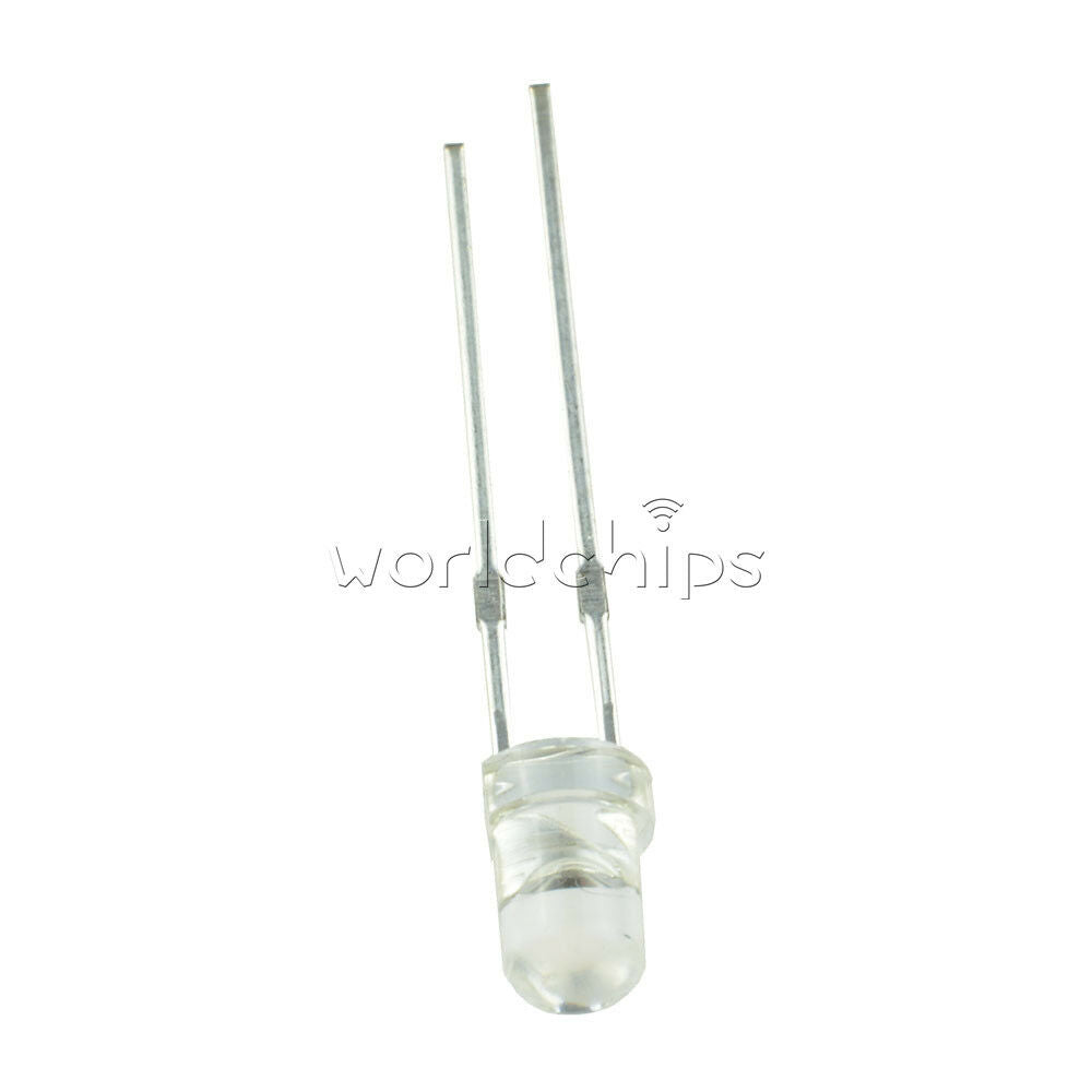 50PCS 3MM ROUND Super Bright LED Light YELLOW Water Clear