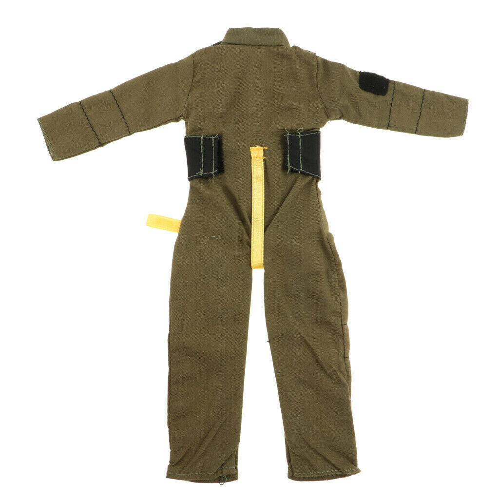 1/6 Fashion Fireman Clothes Firfighter Uniform Suit Jumpsuits For 12inch Soldier