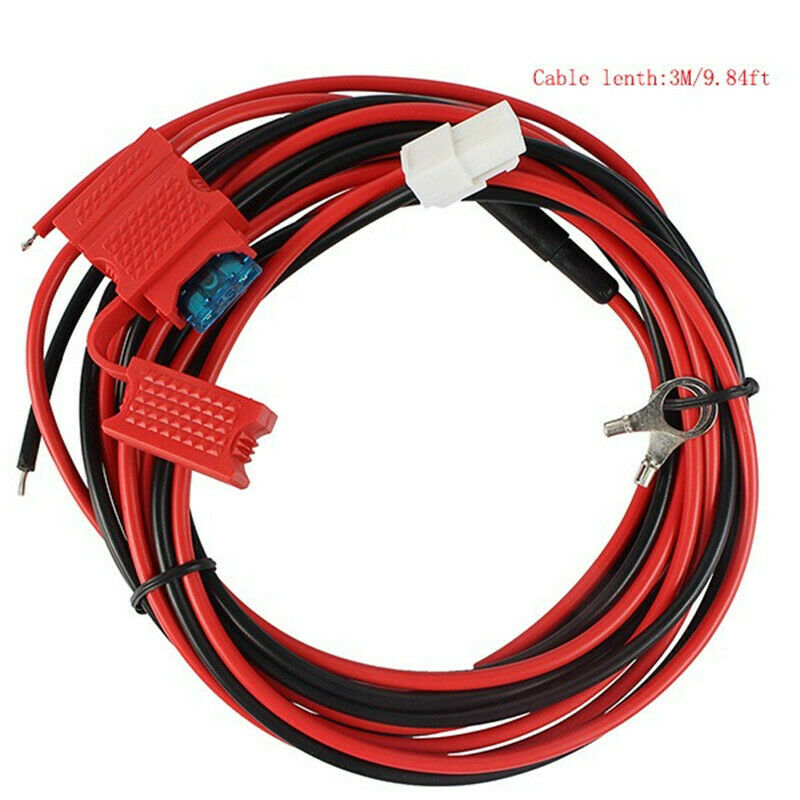 12V DC Power Cable Cord for Walkie Talkie Hytera HYT MD780 MD650 Mobile Radio