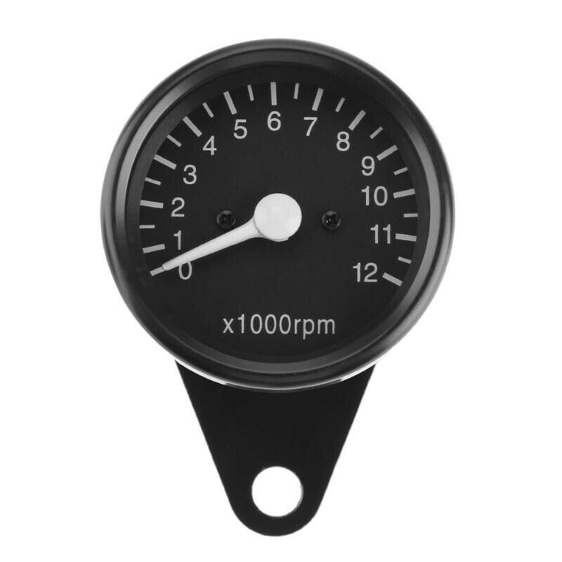 12000RPM Motor Bike 12V DC Universal LED Motorcycle Tachometer Speedometer Gauge