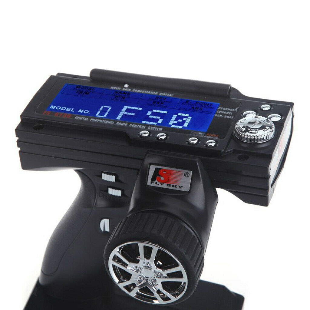 2.4G 3CH AFHDS FS-GT3B Radio Remote Transmitter w/ Receiver for 1/10 RC Car
