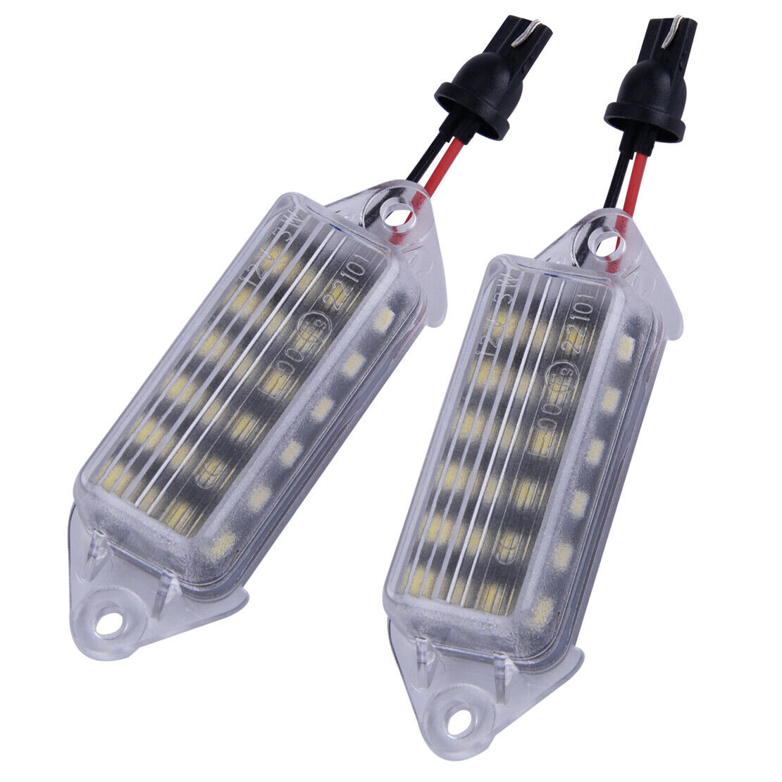 2pcs 18-LED White Number License Plate Light Fit for Mitsubishi Lancer 03-17 as