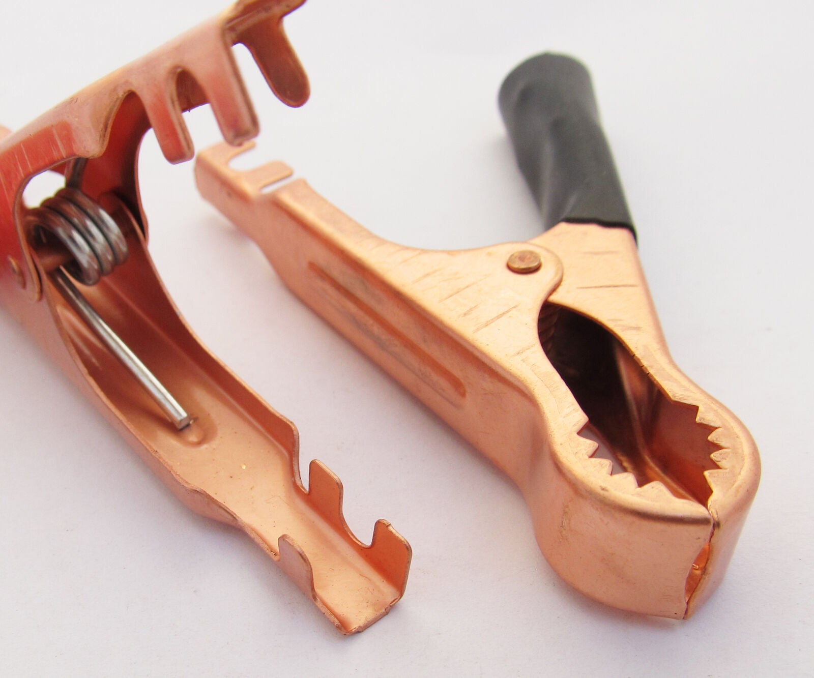 100pcs R+B 80mm 50A Crocodile Alligator Car Battery Insulated Test Clip Clamp