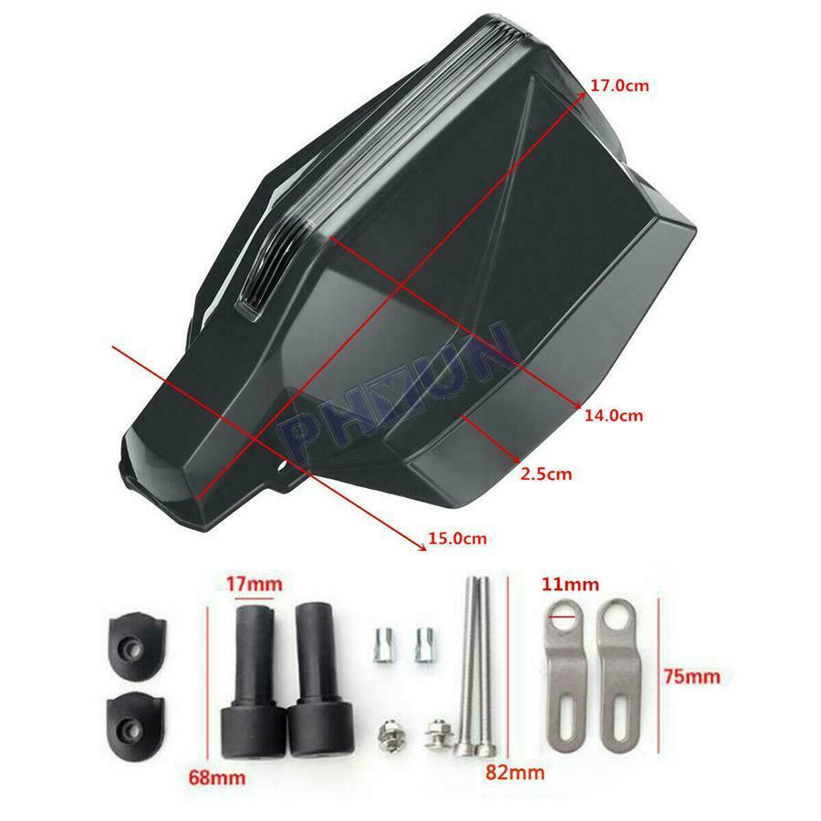 2Pcs 7/8" Motorcycle Scooter Hand Guards Motorbike Handlebar Covers Protector