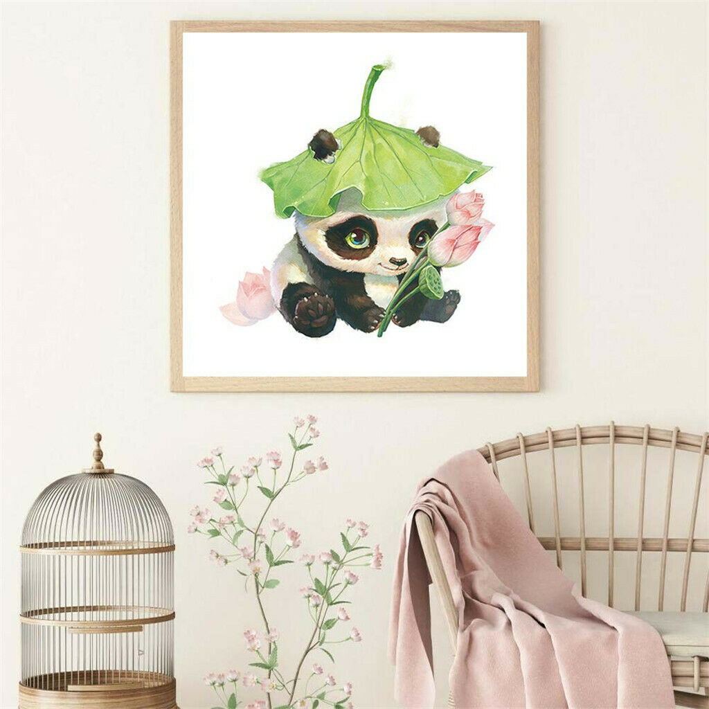 Panda DIY 5D Diamond Painting Embroidery Cross Crafts Stitch Kit Home Decor