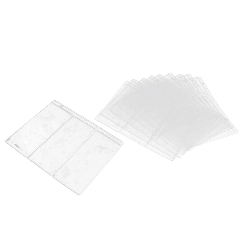Money Pocket Pages Protective Storage Sleeves Album 30 Pockets Transparent