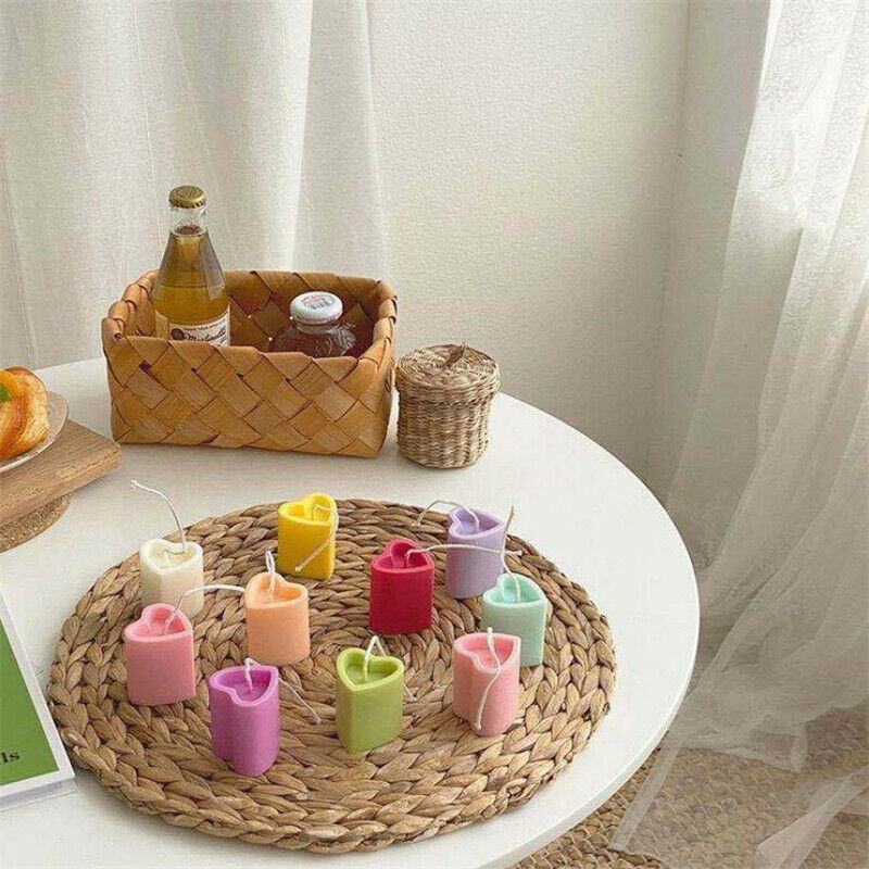 Heart-shaped Candle Mold DIY Handmade Soap Candle Mould Acrylic Candle Making