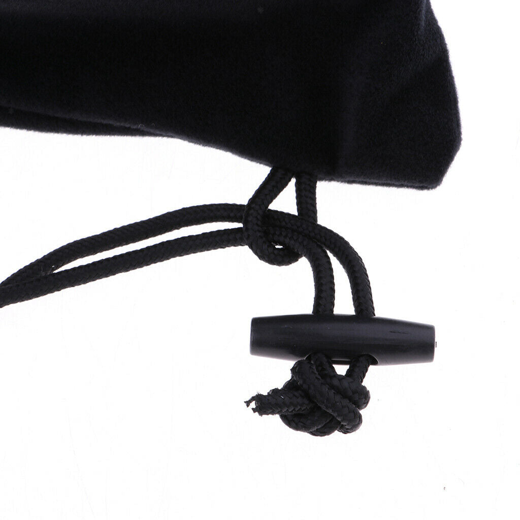 Badminton Rackets Cover Racquet Soft Bag Cover Drawstring Sling Pack Black