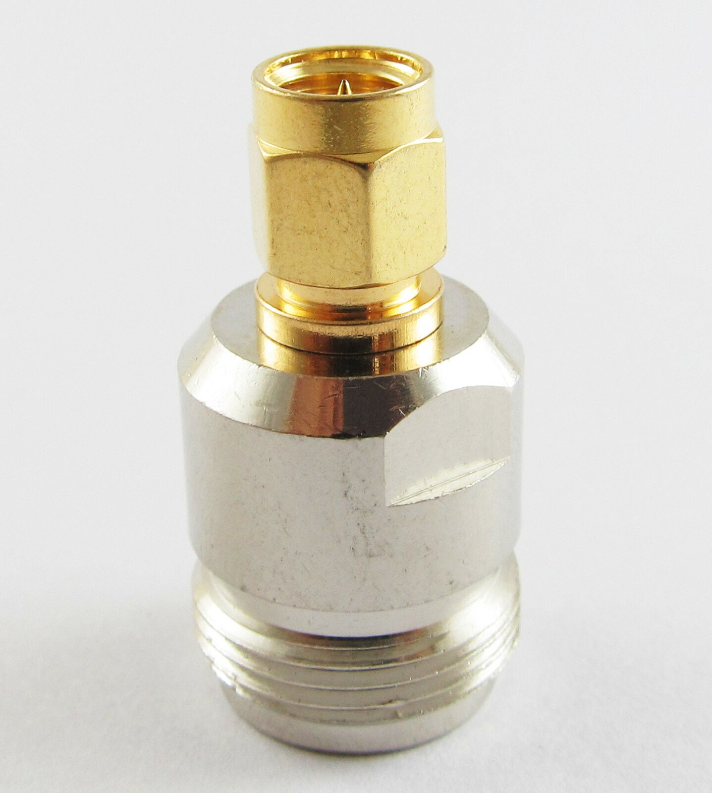 1pc Brass SMA Plug Male to N Jack Female Straight RF Coax Adapter Connector New