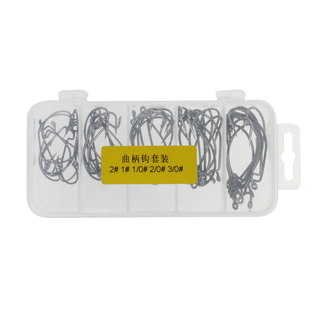 Pro Coated Carp Hooks Carbon Steel Barbed Fishing Hook Set