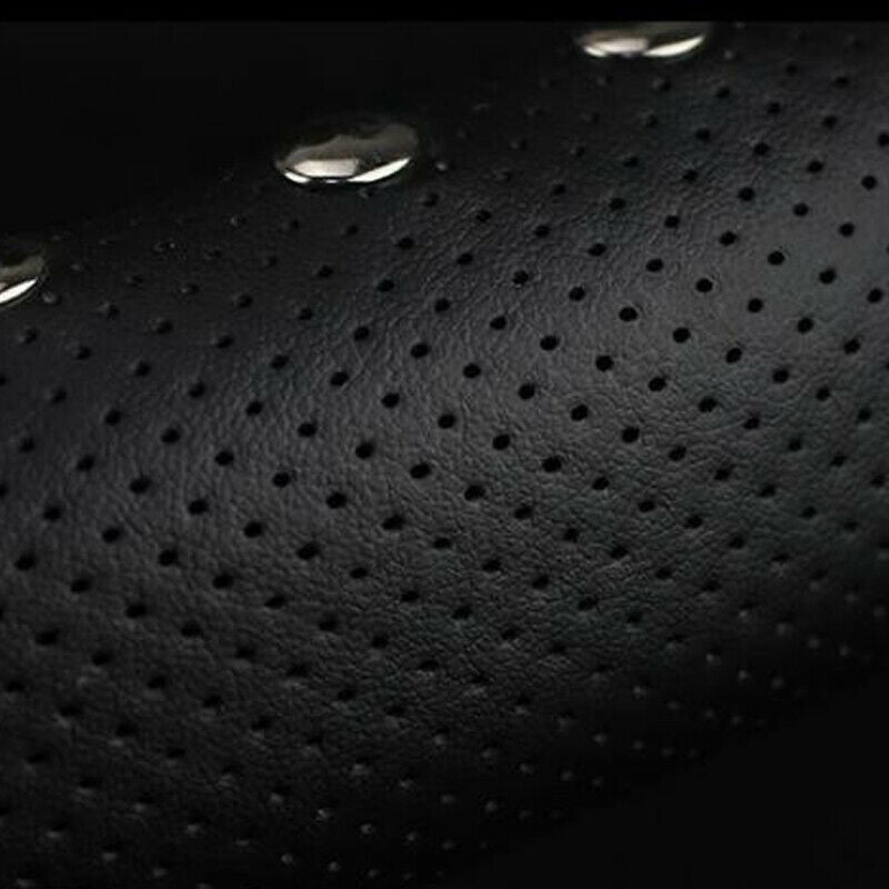 38cm Skidproof PU Leather Black Car Steering Wheel Cover Universal 15inch Solid