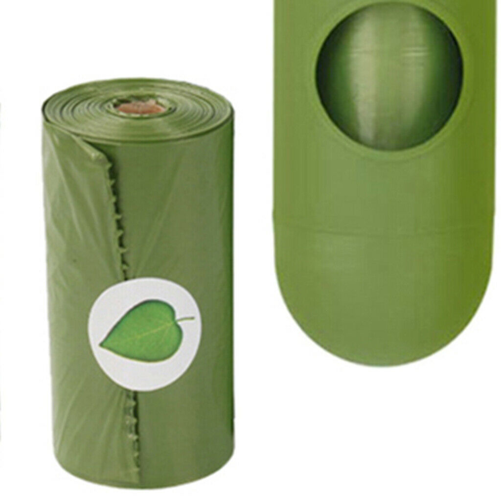 16Pack Dog Poop Bags w/ Dispenser Leak-Proof Unscented Compostable Outdoor