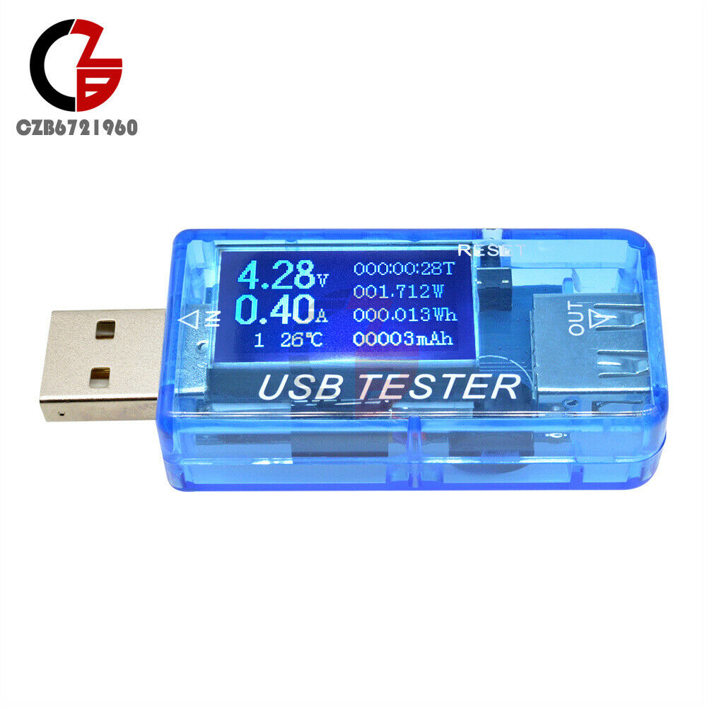 USB 6 in 1 Voltmeter Ammeter Tester LCD Current Voltage Capacity Power Detector