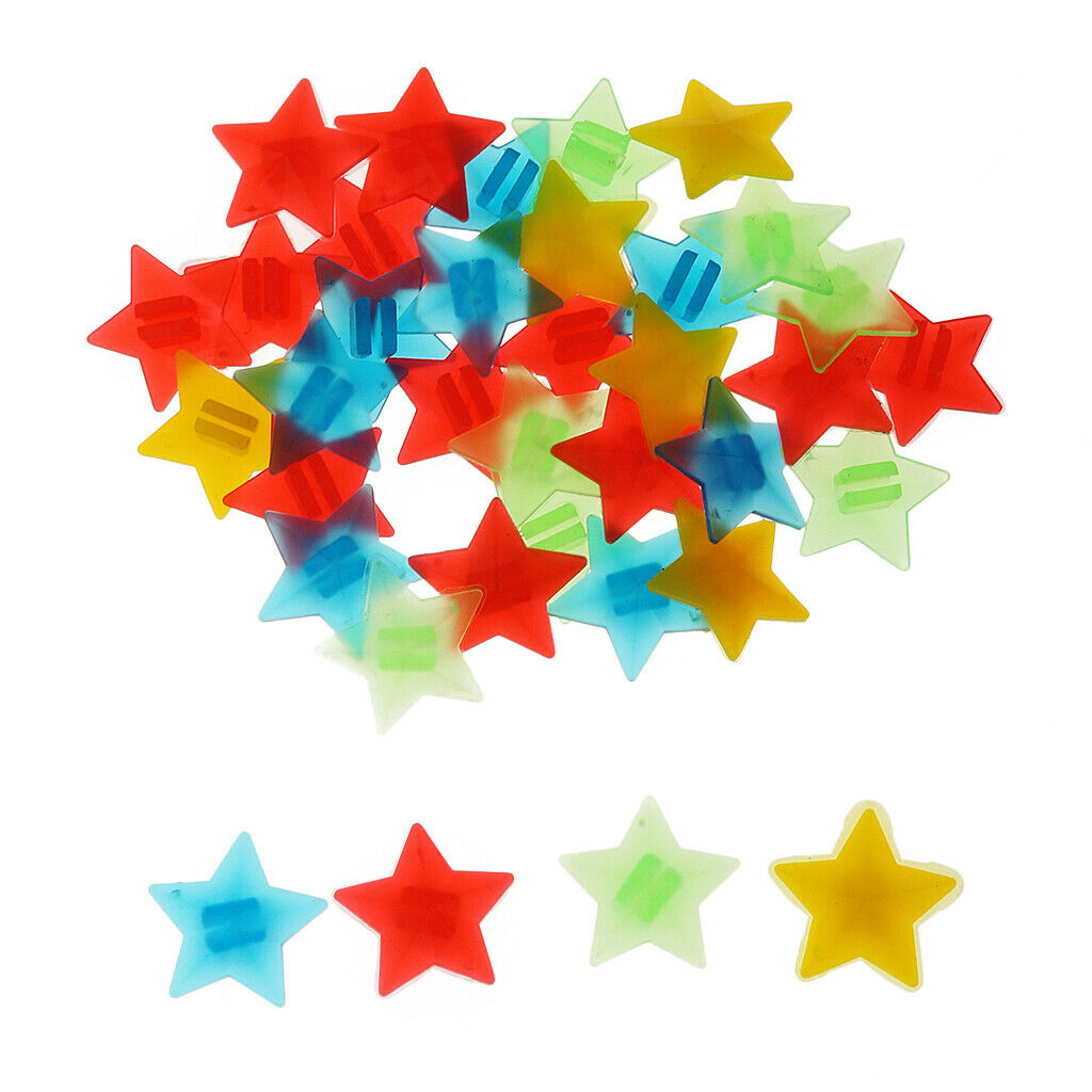 36Pcs Clip On Spokey Dokeys - Colourful Bike Wheel Spoke Beads For Kids