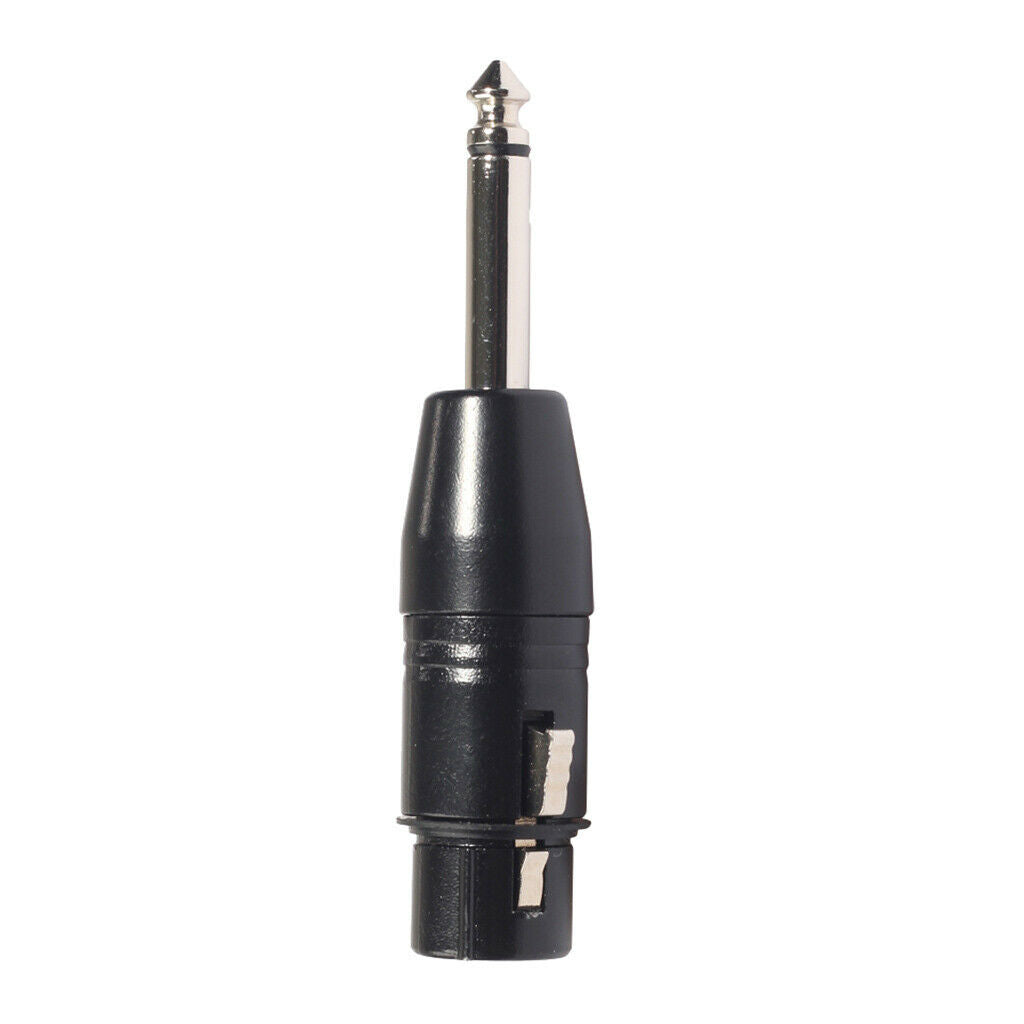 3 Pin XLR Female To 6.35mm Male Mono    Adapter Microphone Leader